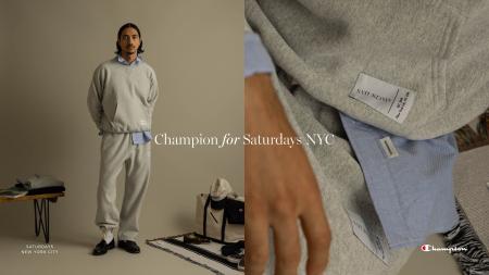 Champion for Saturdays NYC ブランド初となる別注ス Champion for Saturdays NYC ブランド初となる別注ス