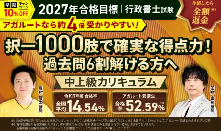 【2027年合格目標】行政書士試験 中上級総合講義／中