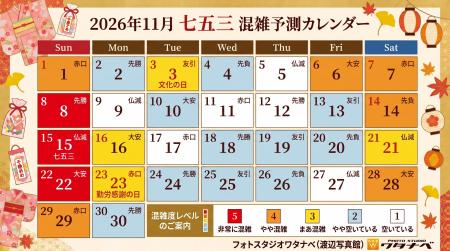 2026年の七五三ピークは11月8日・15日・22日！奈良で
