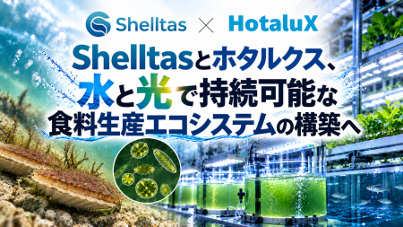 Shelltasとホタルクス、水と光で持続可能な食料生産エ Shelltasとホタルクス、水と光で持続可能な食料生産エ