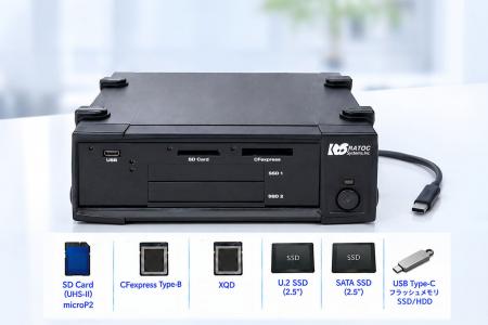 高速SDカード、microP2、CFexpress、XQD、SSDに対応! 高速SDカード、microP2、CFexpress、XQD、SSDに対応!