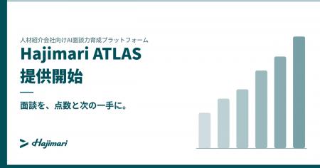 株式会社Hajimari、人材紹介会社向けAI面談力育成プラ 株式会社Hajimari、人材紹介会社向けAI面談力育成プラ