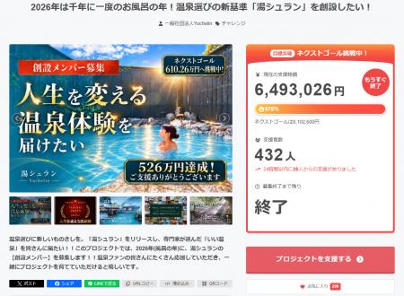 「大切なあの湯を、未来に残したい」全国から共感と支