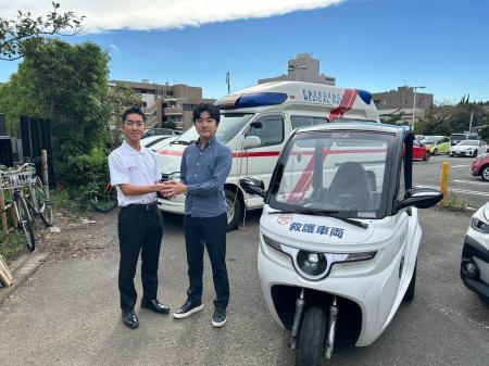 イベント救護に電動トゥクトゥクを活用 JFATとeMoBi イベント救護に電動トゥクトゥクを活用 JFATとeMoBi