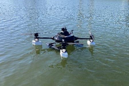 離着水・海上航行可能な海洋観測ドローンを開発