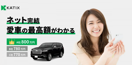 「カチエックス」ネット完結型車売買サービスの先行リ