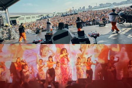 ハーレーライダーから音楽ファンまでが会場を埋め尽く