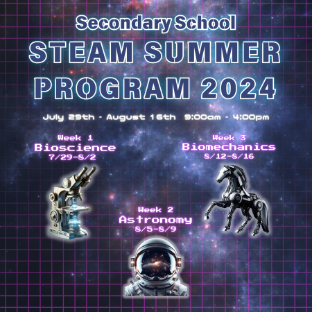 【夏期イベント】小中学生対象 STEAM Summer School/P