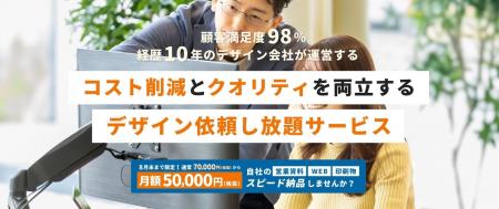 月額7万円でバナーやプレゼン資料、LPなどのデザイン