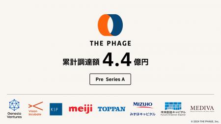 THE PHAGE プレシリーズAラウンドで資金調達を実施