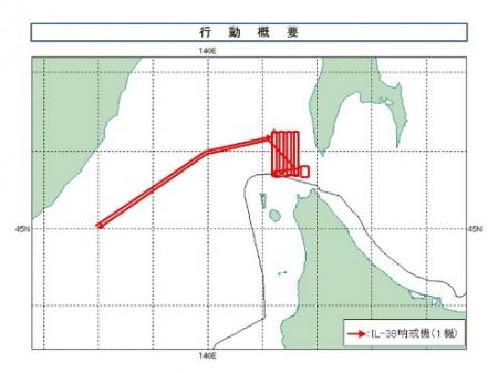 ロシア軍哨戒機「ＩＬ－３８」の行動概要（防衛省...