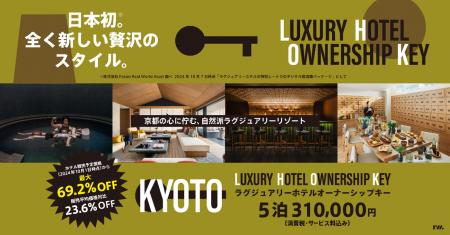 日本初の全く新しい宿泊スタイル『Luxury Hotel Owner