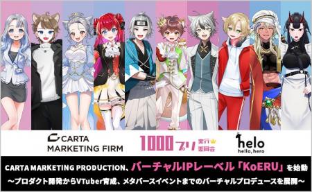 CARTA MARKETING PRODUCTION、バーチャルIPレーベル「