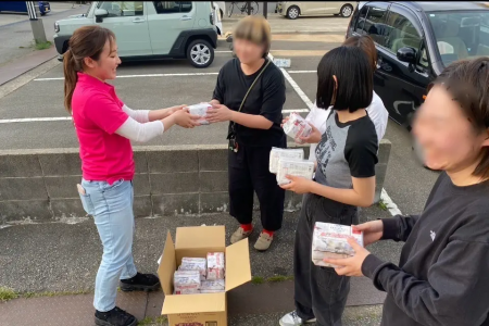 能登半島地震による子どもたちへの生理用ナプキン支援