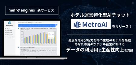 ホテル運営特化型生成AIチャット「MetroAI」をリリー