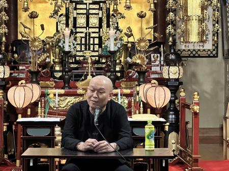 千原靖賢和尚(千原せいじ)、初めての講演を東京utf-8