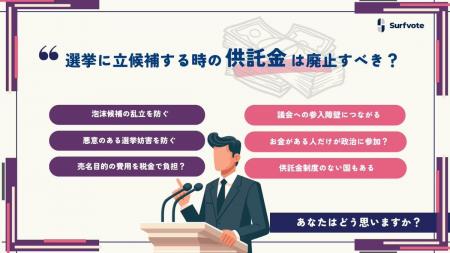 【選挙に立候補するときの供託金は廃止すべきではない