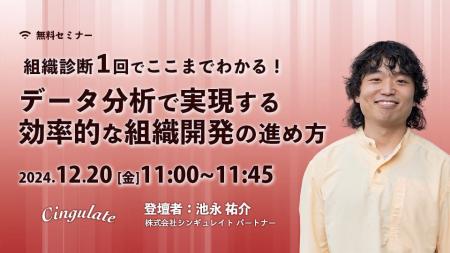 シンギュレイト、「組織診断サーベイ1回でここまでわ