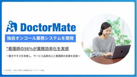 ドクターメイト独自のオンコール業務システムを開発、