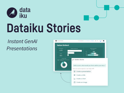 新機能Dataiku Stories、生成AIで信頼性の高いデータ