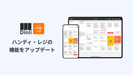 あらゆる業態に対応する「ダイニーPOSレジ」の画面表