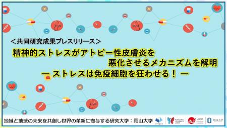 【岡山大学】精神的ストレスがアトピー性皮膚炎を悪化