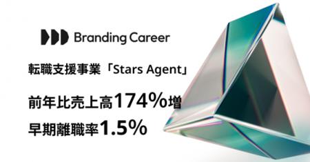 Branding Careerの転職支援事業「Stars Agent」、売上