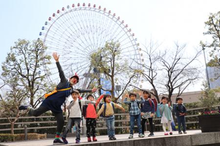 ～横浜みなとみらいで好きなランドセルを背負って「お