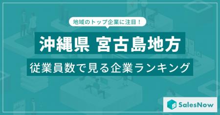 【沖縄県宮古島地方】従業員数ランキングを公開！／Sa