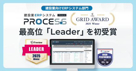 PROCES.S、ITreview Grid Award 2025 Winter 建設業向