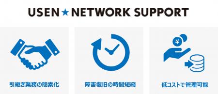 月額311円相当～！「USEN NETWORK SUPPORT」を提utf-8