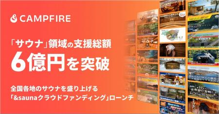サウナ支援総額6億円以上のCAMPFIRE、北海道文化放送
