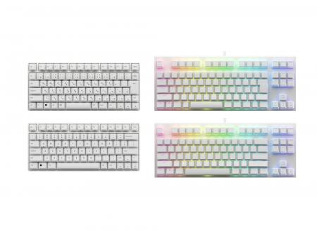 東プレ、ホワイトバージョンのキーボード2種8製品を R