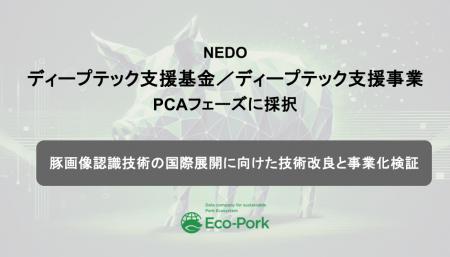 養豚DXのEco-Pork、NEDOディープテック支援基金／ディ