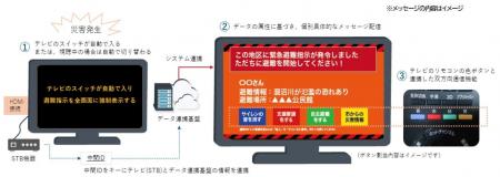 テレビを活用した双方向情報伝達システムの実証実験を