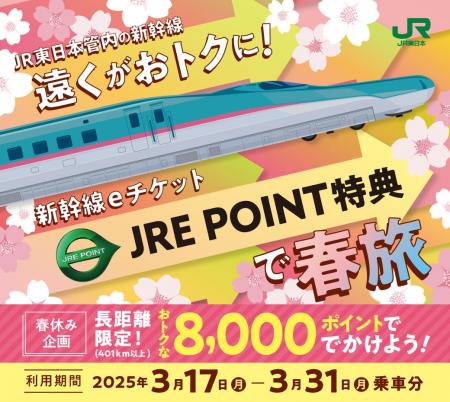 「遠くがおトクに！新幹線eチケット（JRE POINT特典）