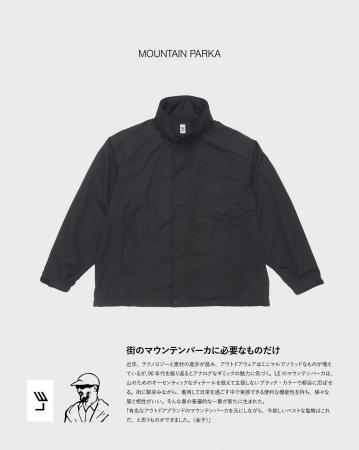 【L'ECHOPPE】新作 LE MOUNTAIN PARKA 発売