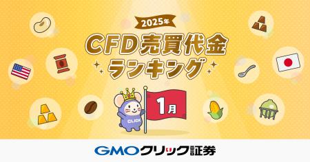 GMOクリック証券：2025年1月CFD売買代金ランキングを