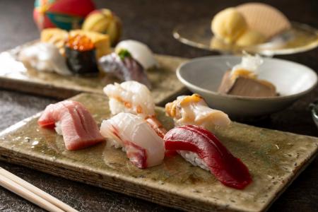 埠頭に建つホテルで味わう鮨処「かたばみ」春のランチ