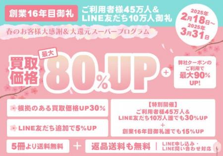 《春先取り！お客様大感謝・大還元 スーパープログラ