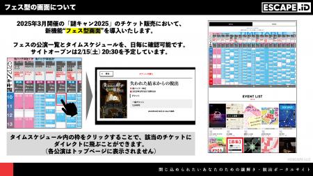 ESCAPE.IDに新機能「フェス型画面」搭載！多くの団体