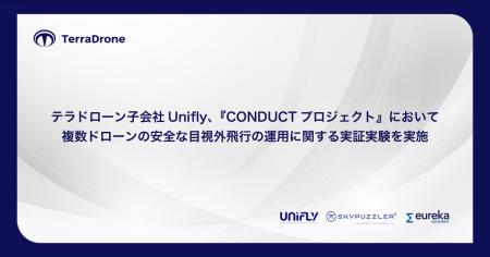 テラドローン子会社Unifly、『CONDUCTプロジェクト』