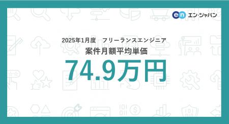 【2025年1月】フリーランス市場月額単価の動向フリー