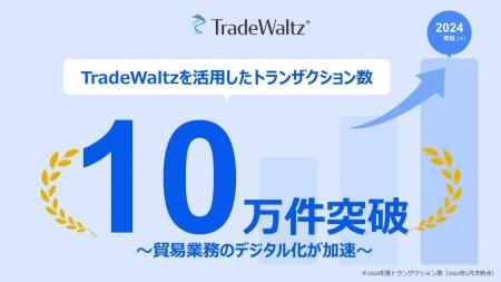 TradeWaltzを活用したトランザクション数が10万件を突