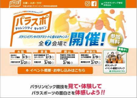 キャリアリンクが市民向けのパラリンピック競技体験イ