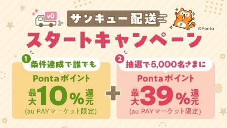 au PAY マーケットにて、対象商品3,980円以上購入で送