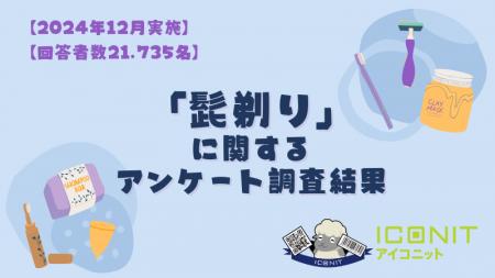 【2024年12月実施】【回答者数21,735名】「髭剃り」に