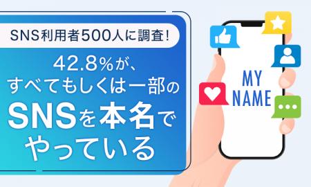 【SNS利用者500人に調査！】42.8％が、すべてもしくは