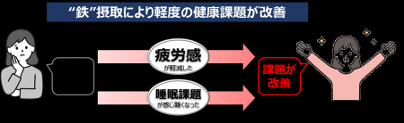 ビジネスパーソンの軽度の健康課題を鉄で改善し、労働