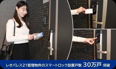 スマートロック設置戸数が30万戸を突破